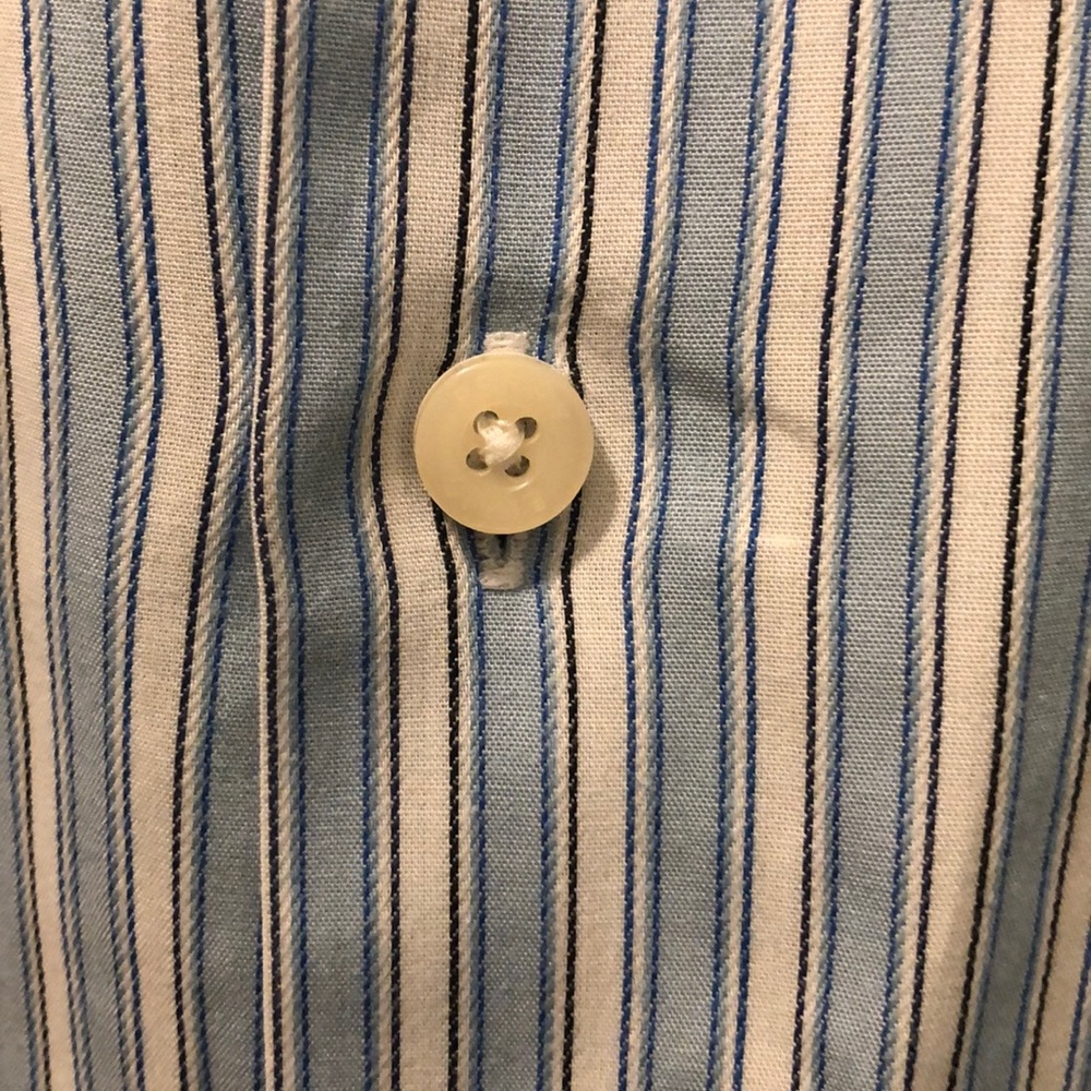 PERRY ELLIS SHORT SLEEVE DRESS BUTTON DOWN SHIRT - Picture 6 of 8